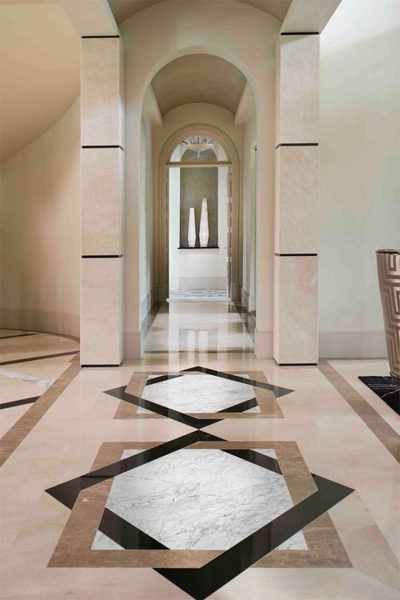 Dynamic 3d Marble Floor Design