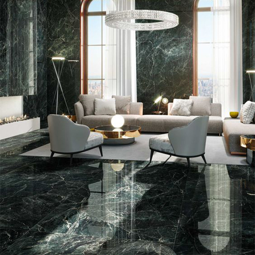 Green Marble Floor Design For A Touch Of Nature