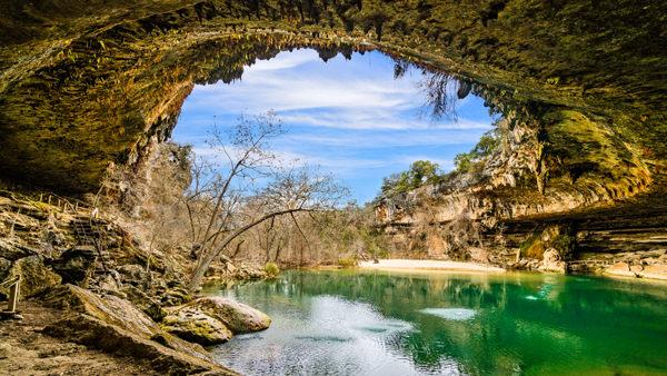 Hamilton Pool Preserve great places to visit in texas