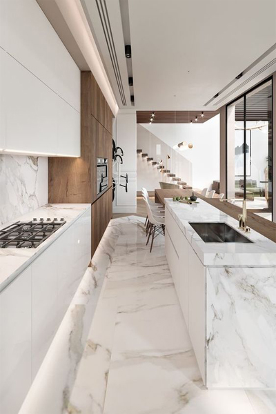 Kitchen Floor Marble Design For Functional Style