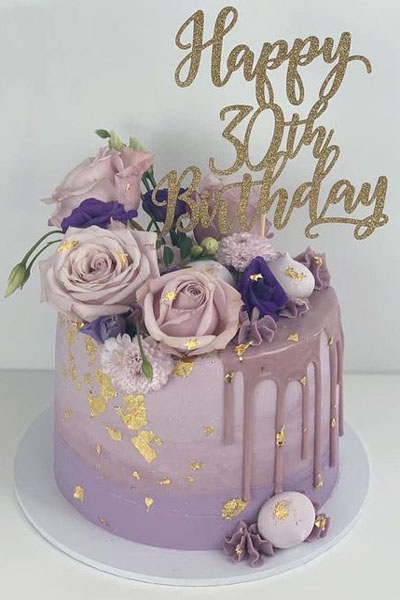 Lovely Lavender 30 Number Cake