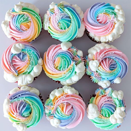Rainbow Cupcake Designs