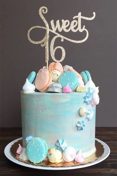 Sweet 16 Theme Cake