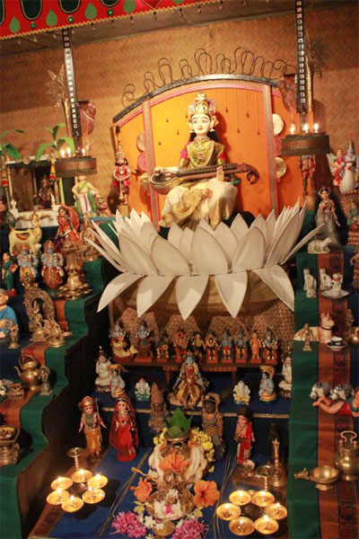 Thematic Backdrop Best Decoration For Saraswati Puja
