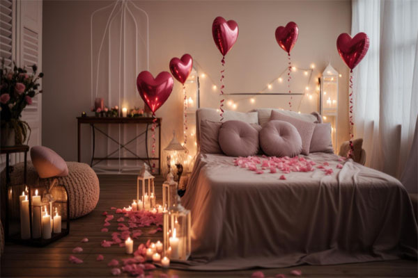 Valentine Bedroom Decoration Ideas For Lovebirds