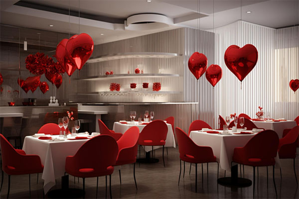 Valentine Decoration For Restaurant To Ignite Romance