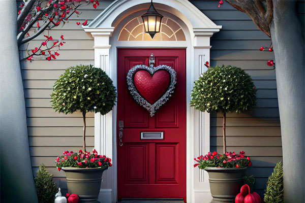 Valentine Door Decorations To Greet With Love