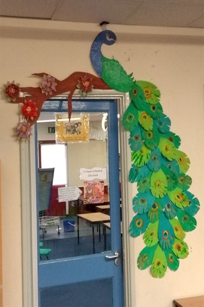Vibrant Peacock Classroom Decoration Ideas