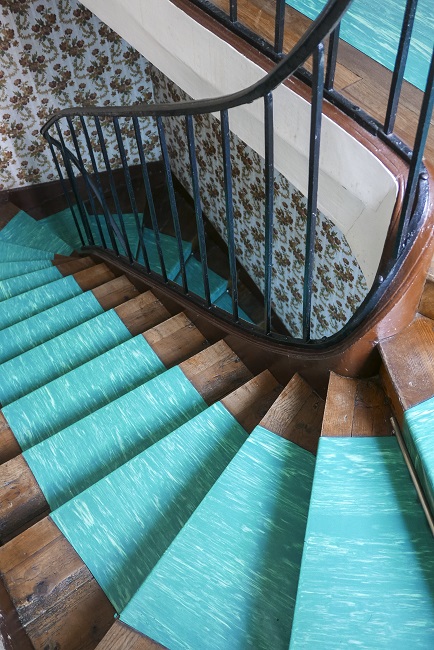Vibrant Modernity on Stairs